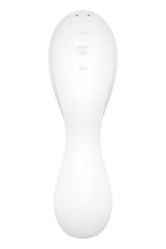 Вакуумний смарт-стимулятор із вібрацією Satisfyer Curvy Trinity 5 (White), керування зі смартфона