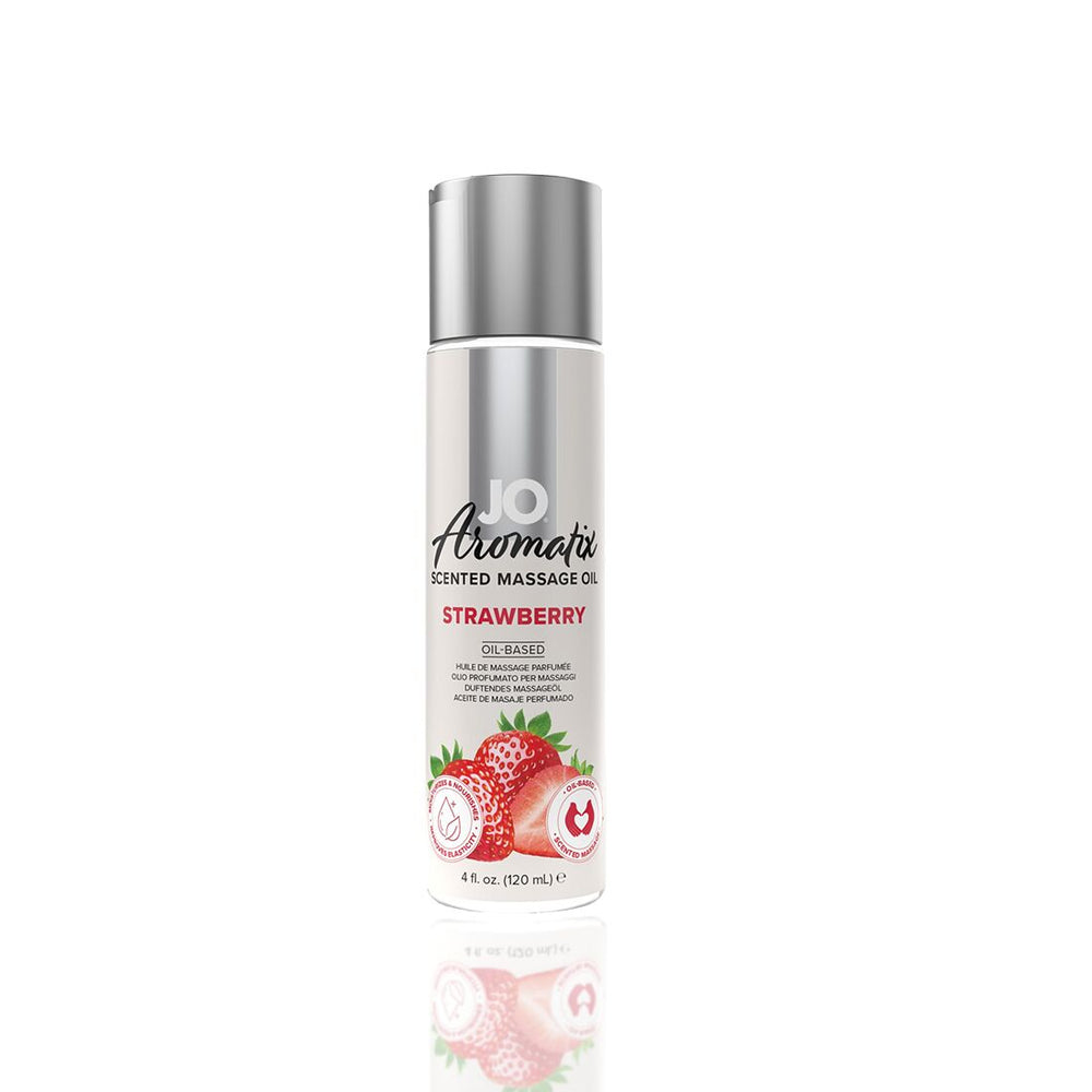 Натуральна масажна олія JO Aromatix Massage Oil Strawberry