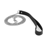 Повідець на ланцюжку із натуральної шкіри Art of Sex - Leash