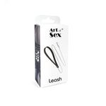 Повідець на ланцюжку із натуральної шкіри Art of Sex - Leash