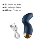 Вакуумний кліторальний стимулятор Svakom Pulse Pure Navy Blue, 5 режимів, 5 інтенсивностей у кожному