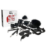 Набір BDSM Art Of Sex – Maxi BDSM Set Leather, 13 предметів, чорний, натуральна шкіра