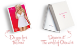 Сатиновий пеньюар із мереживом Obsessive 810-BAB-2 babydoll & thong S/M, білий, пеньюар, танга