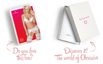 Мереживний комплект білизни Obsessive 810-SEG-1 L/XL White, бюстгальтер, стрінги, пояс для панчіх