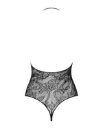 Бодістокінг з великими осередками та відкритою спиною Obsessive B119 teddy S/M/L, халтер