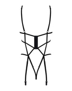 Боді зі стреп із доступом Obsessive Badossa crotchless teddy S/M, чорний