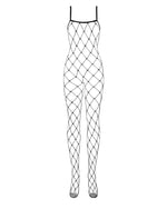 Бодістокінг з великим вічком і відкритими грудьми Obsessive Bodystocking N102 S/M/L, чорний