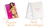 Мереживні танга з доступом Obsessive Contica crothchles thong S/M, чорні
