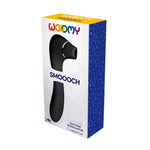 Вакуумний стимулятор з вібрацією Wooomy Smoooch Black Clitoral Suction & Vibration