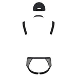 Комплект еротичної чоловічої білизни Passion 038 JOHN SET L/XL Black, боді, кепка