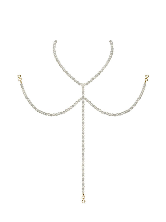 Намисто під перлини на декольте Obsessive A757 necklace pearl