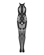 Сітчастий бодістокінг без рукавів Obsessive Bodystocking G331 S/M/L, black, з доступом