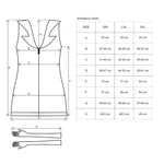 Еротичний костюм медсестри Obsessive Emergency dress S/M, white, сукня, стринги, рукавички, чепчик, стетоскоп