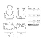 Атласний еротичний костюм покоївки Obsessive Maid set S/M, black, 5 предметів