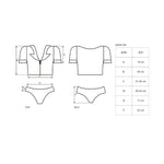 Еротичний костюм поліцейського Obsessive Police set S/M, black, топ, шорти, кепка, пояс, портупея