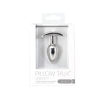 Анальна пробка Pillow Talk Sneaky Luxurious Stainless Steel Anal Plug із кристалом Swarovski