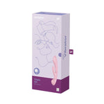 Двосторонній вібратор-кролик Satisfyer Triple Oh Pink, 3 мотори, руків’я-масажер