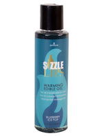 Зігрівальний масажний гель Sensuva Sizzle Lips Blueberry Ice Pop, без цукру, їстівний