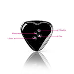 Вібратор для клітора з електростимуляцією Mystim Heart's Desire Black Edition