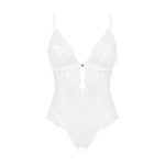Еротичне напівпрозоре боді Obsessive Heavenlly crotchless teddy M/L, з доступом