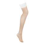 Панчохи Obsessive Heavenlly stockings M/L, широка резинка
