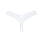 Мереживні танга Obsessive Heavenlly crotchless thong XS/S, з доступом