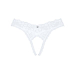 Мереживні танга Obsessive Heavenlly crotchless thong XL/2XL, з доступом