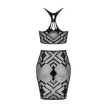 Еротичний напівпрозорий комплект Obsessive K101 top & skirt S/M/L, топ, спідниця