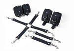 Набір для БДСМ Feral Feelings BDSM Kit 3 Black, наручники, поножі, хрестовина