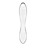 Двосторонній скляний дилдо Satisfyer Dazzling Crystal 1 Transparent, дуже міцний, без стопера