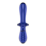 Двосторонній скляний дилдо Satisfyer Double Crystal Light blue, боросилікатне скло, унісекс