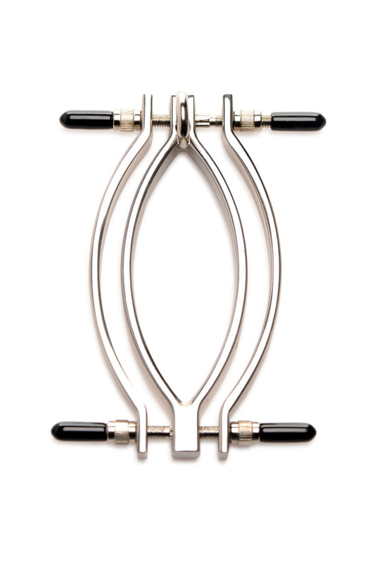 Затискач для статевих губ Master Series: Pussy Tugger Adjustable Vagina Clamp with Chain
