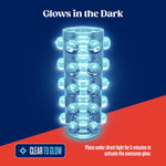 Мастурбатор Blush Rize – Swich Glow in the Dark Masturbator Clear, двосторонній, світиться в темряві
