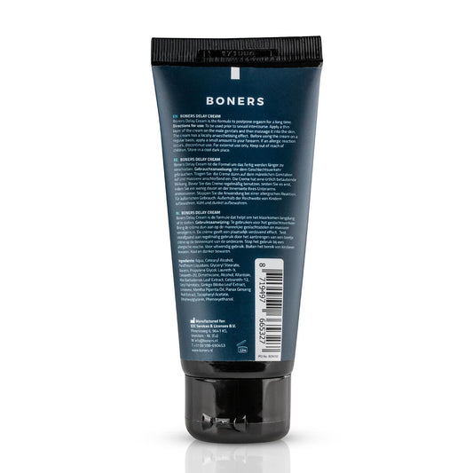 Крем-пролонгатор Boners Delay Cream, легкий анестетик лаурет-9 + м’ята
