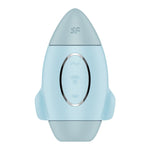 Вакуумний стимулятор з вібрацією Satisfyer Mission Control Blue, 2 незалежні мотори