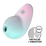 Вакуумний стимулятор з вібрацією Satisfyer Pixie Dust Mint/Pink