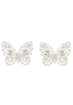 Пестис-метелики з кристалів Leg Avenue Chrysallis nipple sticker, наліпки, світяться у темряві