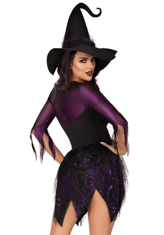 Костюм відьми Leg Avenue Mystical Witch S, сукня, капелюх