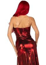 Еротична сукня Leg Avenue Shimmer bodysuit with skirt M