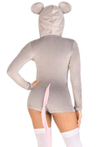 Комбінезон-костюм миші Leg Avenue Comfy Mouse L, з капюшоном
