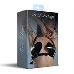Ліф Серце Feral Feelings - Hearts Bra Black