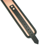Широкий нашийник з повідцем Liebe Seele Rose Gold Memory Collar with Leash, натуральна шкіра