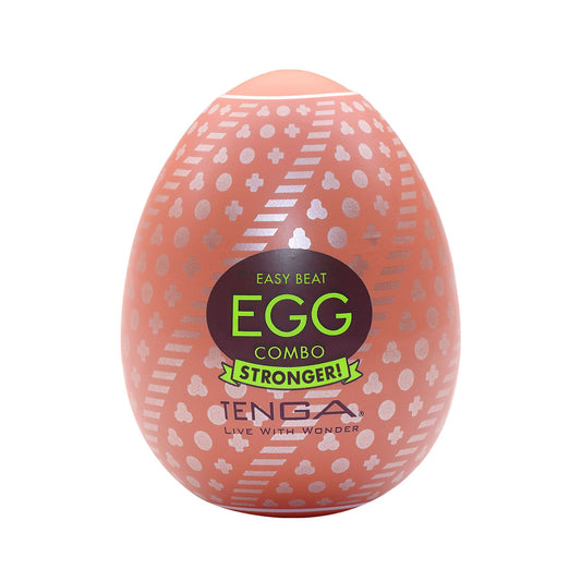 Мастурбатор-яйце Tenga Egg Combo, щільний TPE, пробник лубриканту 5 мл