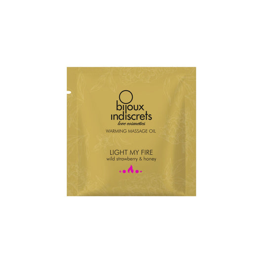 Пробник масажної олії Bijoux Indiscrets Light my Fire – Wild Strawberry & Honey