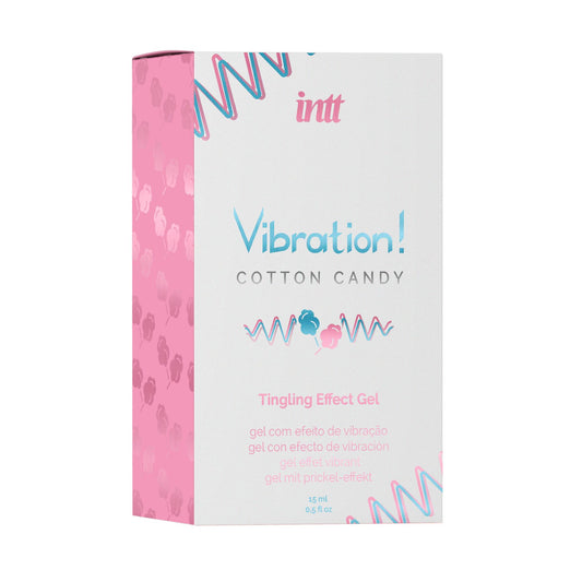 Рідкий вібратор Intt Vibration Cotton Candy, густий гель, дуже смачний, діє до 30 хвилин