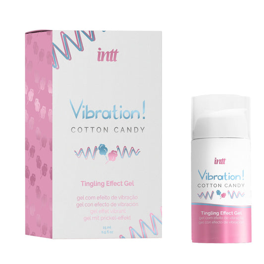 Рідкий вібратор Intt Vibration Cotton Candy, густий гель, дуже смачний, діє до 30 хвилин