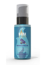 Зігрівальний масажний гель Sensuva Sizzle Lips Blueberry Ice Pop, без цукру, їстівний
