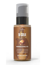 Зігрівальний масажний гель Sensuva Sizzle Lips Salted Caramel, без цукру, їстівний