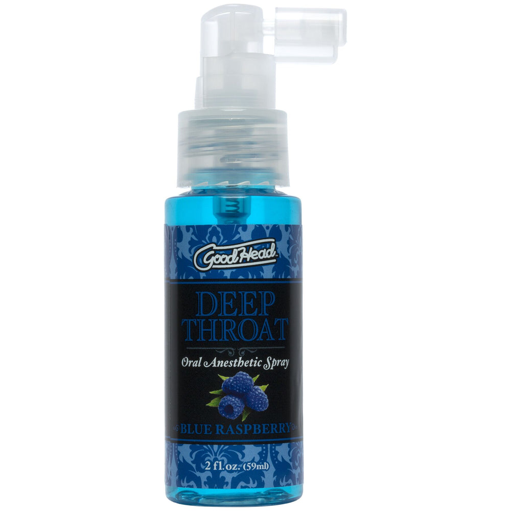 Спрей для мінету Doc Johnson GoodHead DeepThroat Spray - Blue Raspberry для глибокого мінету