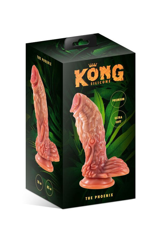Фентезійний фалоімітатор Kong Silicone The Phoenix, довжина 18 см, діаметр 5,5 см